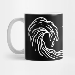 Wave x White Mug